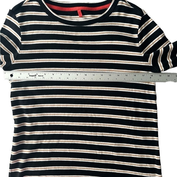 Lou & Grey mini sweater dress striped long sleeve size Large - Picture 6 of 13